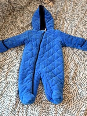 Koala Baby Blue Snow Suit Size 6-9 Months